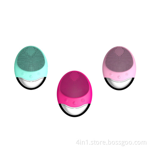Wireless Charging Silicone Facial Cleansing Brush